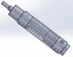 Circular Pneumatic Cylinder (Single Acting - Spring) 40x16x58mm