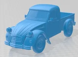 Citroen 2CV Pickup Printable Car