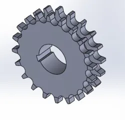 Double Spur Gear – Reverse Engineered Industrial Component (Conceptual CAD Model)