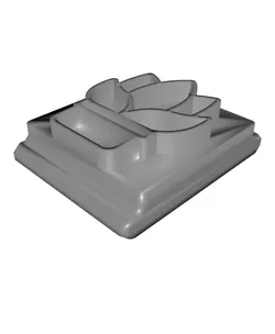 Gasteria Plant Stamp Tile Set, 5 Sizes for Clay & Cookies, Botanical Succulent Motif, 3D Printable STL PRODUCT_1593