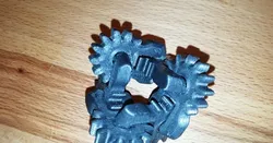 Geared fidget widget