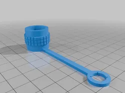 Grease Gun Dust Cover Cap w/ Tether Leash