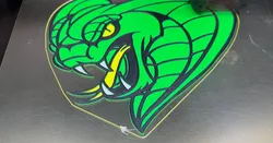 Green Mamba Schild