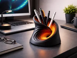 Home Decorations & Ornaments STL تنزيل - Portal Pen Holder - Buildzo