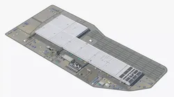 Large Industrial Factory Complex White 3D model