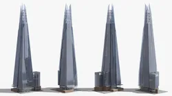 London Shard Skyscraper 3D model