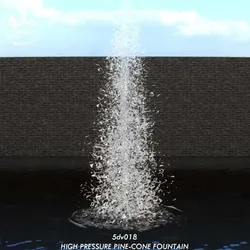 Lumion fountain - animated Low-poly 3D model