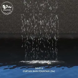 Lumion fountain - animated Low-poly 3D model