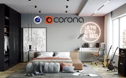 Modern  Bedroom interior scene 3d model - Corona renderer - C4D 3D model