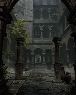 Mystery castle environment blender 3D model