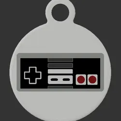 Nintendo Entertainment Center Controller Keyring