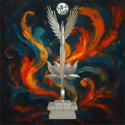 Phoenix Bird Rising From Lotus – SoliDRawinGs SG2105