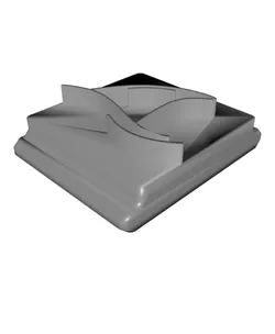 Shark Fin Stamp Tile Set, 5 Sizes, Perfect for Clay & Cookies, Ocean Fin Design PRODUCT_1516