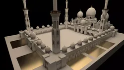 sheikh zayed mosque 3D model