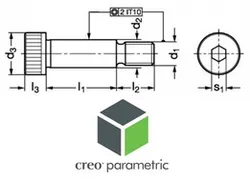 Shoulder screw ISO 7379