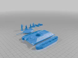 tank + soldiers unassembled