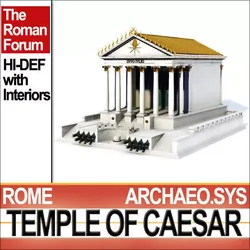 Temple of Julius Caesar Huelsen Type 3D model