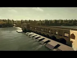The-Khaju-Bridge iranian water reservoir Low-poly 3D model