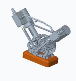 Vertical Steam Engine