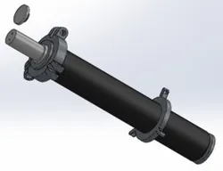 Welded Type Hydraulic Cylinder (With Special Front Mounting Flange) 100x90x1142  mm