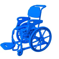 Wheelchair with Bathroom and Toilet Features /   wheelchair /  Bathroom chair with toilet