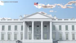 White House US Presidential Residence 3D model