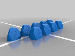 3D Catan Number Tokens