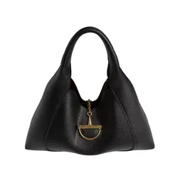 Black Leather Softbit Maxi Bag Low-poly 3D model