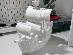 Epic Anime Pirate Ship | High Detail Display - Free 3D Print Model