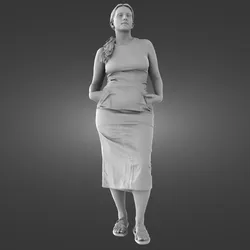 Female in skirt