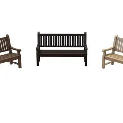 Garden Bench 3D Model Set
