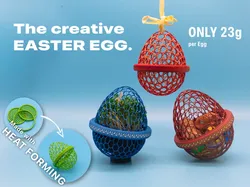 Heat Formed Easter Egg – Candy, Plant & Decor - Free 3D Print Model
