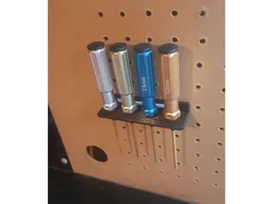Hex Screwdriver Peg Board Holder/Organizer