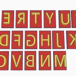 stamp of uppercase and lowercase letters with numbers, stamp of uppercase and lowercase letters with numbers