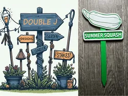 SUMMER SQUASH - Garden Stake - Free 3D Print Model
