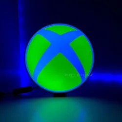 XBox Logo Lamp Lightbox print model 3D print model