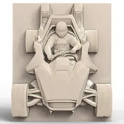 3D Model STL File for CNC Router/Laser & 3D Printer A Battle Buggy that Merges with Its Pilot