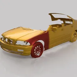 BMW E46 - FRONT FENDER - 3D SCAN