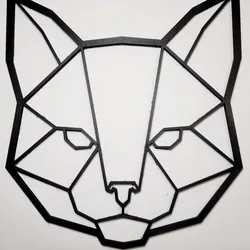 Geometric Cat Face
