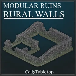 Modular Ruins - Stone Walls - Full Set - Tabletop Terrain