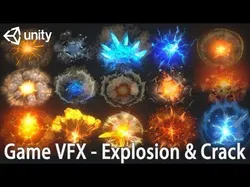 Unity Game VFX - Explosion and Crack 3D model