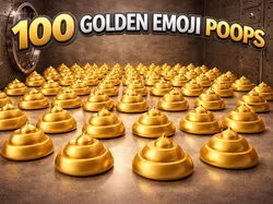 100 GOLDEN EMOJI POOPS - Free 3D Print Model