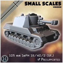 105 mm leFH 18/40/2 (Sf.) auf Geschützwagen III-IV (small scales version) - Germany Eastern Western Front Normandy Stalingrad Koursk Italy Afrika WWII