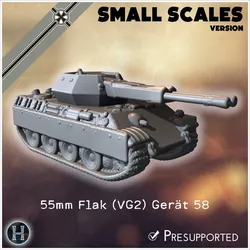 55mm Flak (VG2) Gerät 58 Automatische Flugabwehrkanone (small scales version) - Germany Eastern Western Front Normandy Italy Berlin Bulge WWII