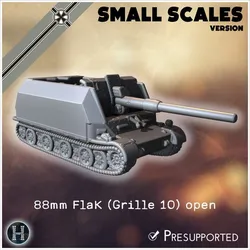 88 mm FlaK 41 auf Sonderfahrgestell (Pz.Sfl.IVc) (Grille 10) (small scales version) - Germany Eastern Western Front Normandy Italy Berlin Bulge WWII