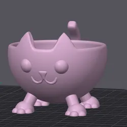 Cat-Shaped Planter Pot