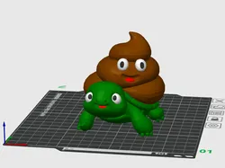 Cute Chibi Turdle - Free 3D Print Model