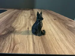 dog model - wolf dog sitting - dog figure - Free 3D Print Model