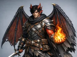 Dragon born Warrior Mage - Free 3D Print Model