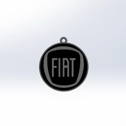 Fiat Logo Keychain – 3D Printable Italian Car Accessory